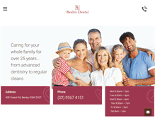 Tablet Screenshot of bexleydental.com.au